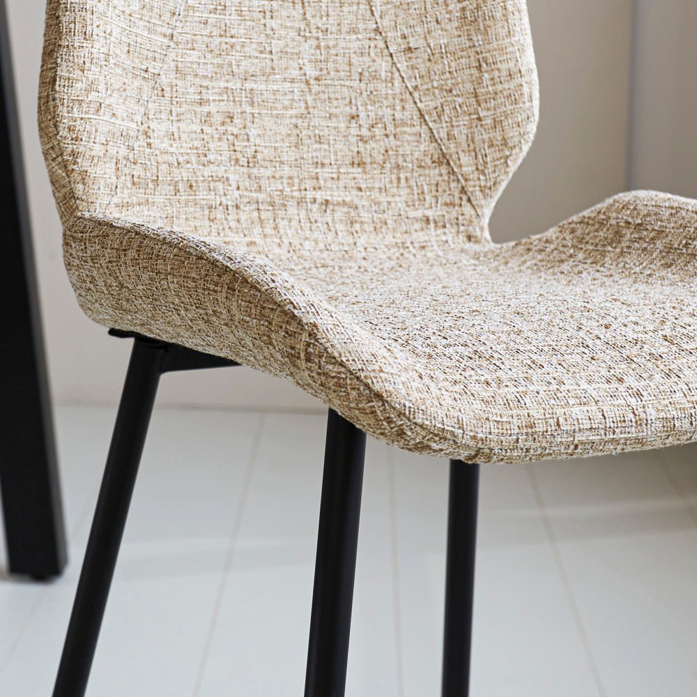 Barkruk Beau chenille beige