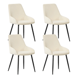 Set van 4 Eetkamerstoelen Elle crème