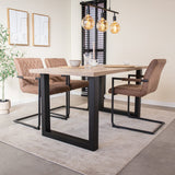 Dining table Lenzo Robson oak Upoot Black