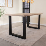 Dining table Lenzo Robson oak Upoot Black