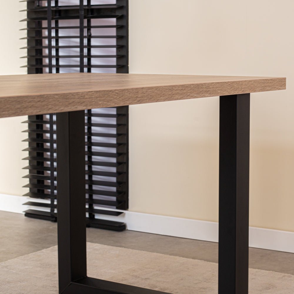 Dining table Lenzo Robson oak Upoot Black