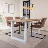 Dining table Lenzo Robson oak Upoot white