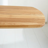 Dining table Mikkel oak Danish oval matrix frame small