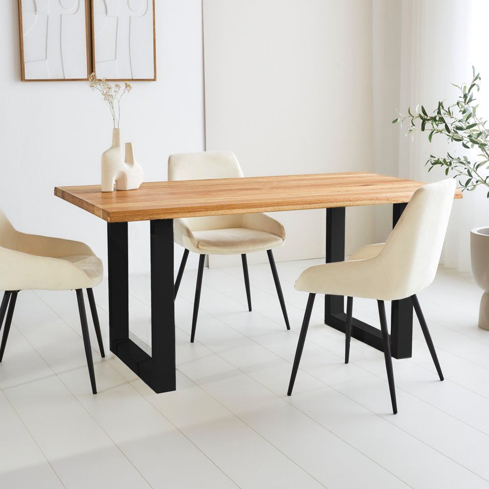 Dining table Milas Oak Upot Black