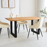 Dining table Milas Oak Upot Black