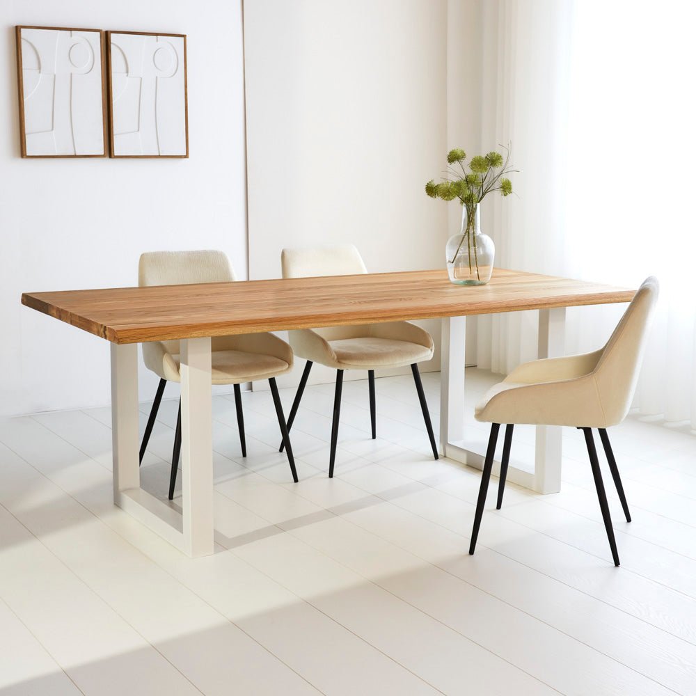 Dining table Milas Oak Upot White