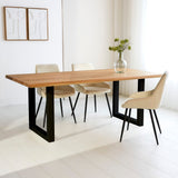 Dining table Milas Oak Upot Black