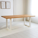 Dining table Milas Oak Upot White