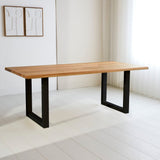 Dining table Milas Oak Upot Black