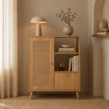 Wandkast Hazeran Multi Eik Beukenhout 40x110x cm