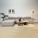 Modulaire bank 3-zits met hocker Doblo beige