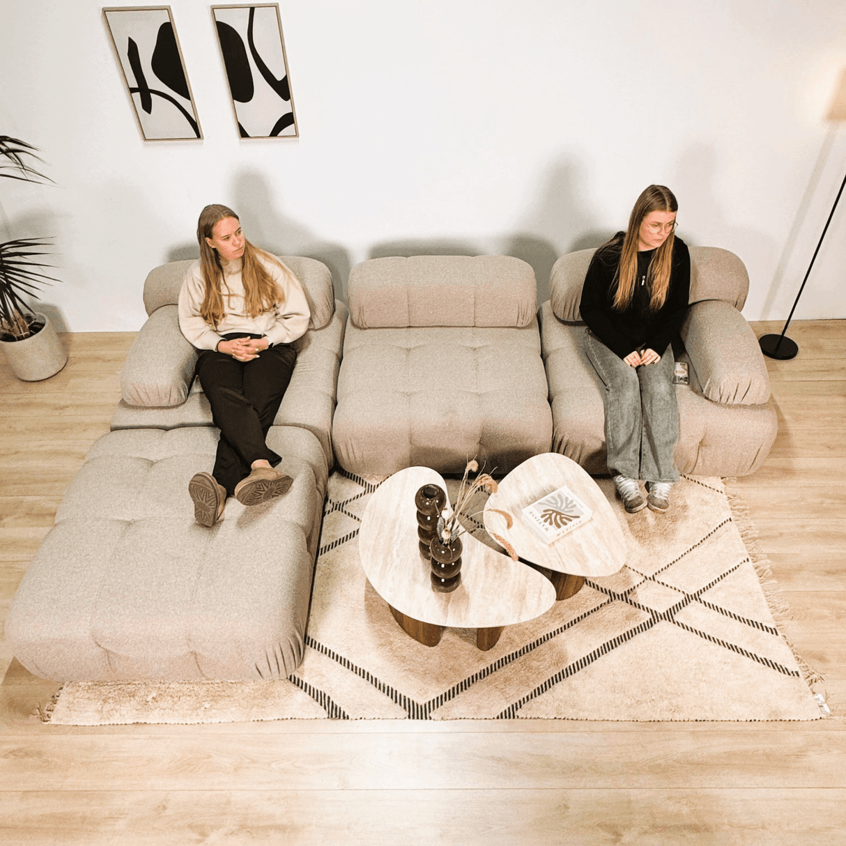 Modulaire bank 2-zits Doblo beige