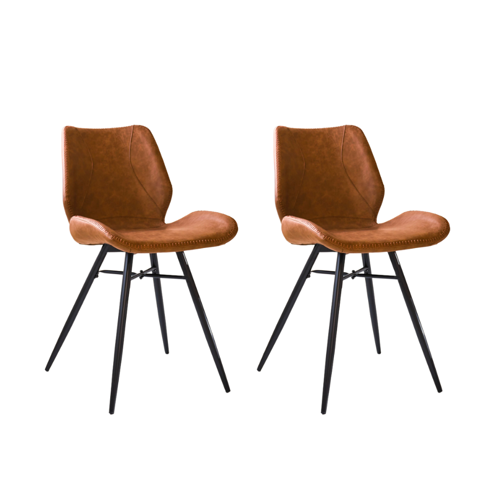 Set of 2 dining room chairs Beau Artificial leather