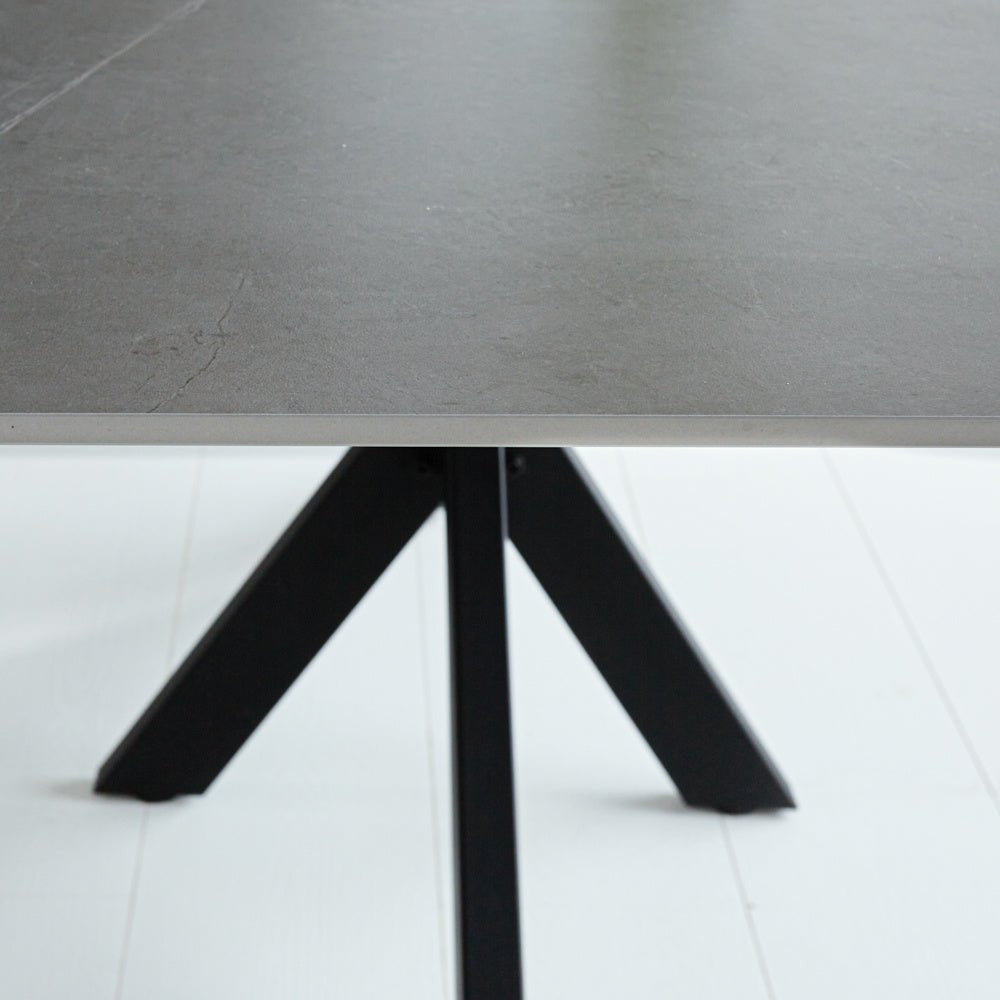 Eettafel Edin Grey Dimehouse Grijs LxBxH 210x103x11 Sintered stone Sfeerfoto detail