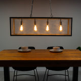 Hanglamp Brighton Dimehouse Zilver LxBxH 106x40x36 Metaal Sfeerfoto vooraanzicht