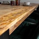 Eettafel Kansas Dimehouse Bruin LxBxH 206x109x21 Mangohout Sfeerfoto detail