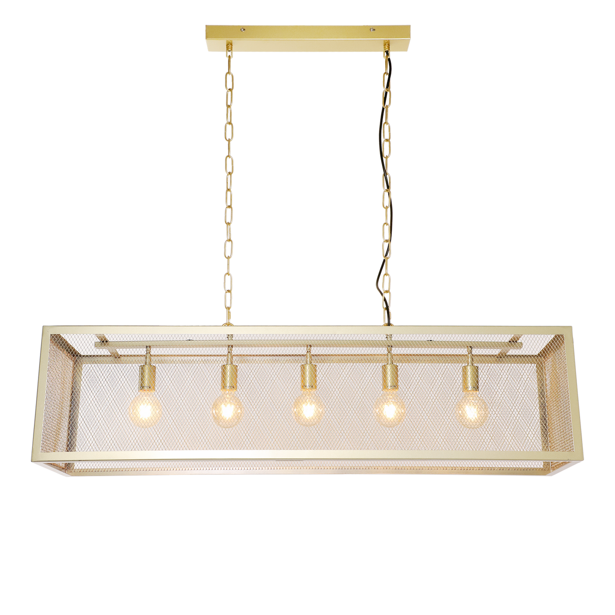 Hanglamp Duncan Dimehouse Goud LxBxH 125x41x36 Metaal Witfoto schuin vooraanzicht