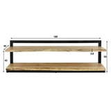 TV Meubel Molly DH Interior Acacia LxBxH 180x55x30 Acaciahout Witfoto maatindicatie