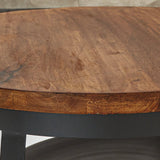 Salontafel Oxis Dimehouse Bruin LxBxH 79x77x48 Mangohout Sfeerfoto detail