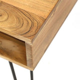 Kaptafel Aimée DH Interior Acacia LxBxH 116x38x18 Acaciahout Witfoto detail