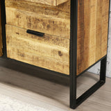 Wandkast Xavi Dimehouse Bruin LxBxH 185x120x50 Mangohout Sfeerfoto anders