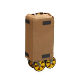 Trolley Inklapbare bolderkar bruin 90x50x55 cm Dimehouse Bruin LxBxH 75x28x28 Aluminium Witfoto detail