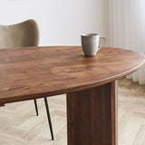 Eettafel Yves Oak Finish Dimehouse Eiken LxBxH 165x95x10 Acaciahout Sfeerfoto detail