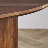 Eettafel Yves Oak Finish Dimehouse Eiken LxBxH 165x95x10 Acaciahout Sfeerfoto detail