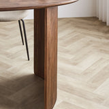 Eettafel Yves Oak Finish Dimehouse Eiken LxBxH 165x95x10 Acaciahout Sfeerfoto detail