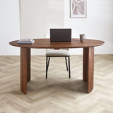 Eettafel Yves Oak Finish Dimehouse Eiken LxBxH 185x105x9 Acaciahout Sfeerfoto vooraanzicht