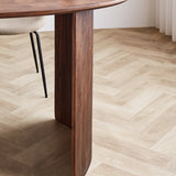 Eettafel Yves Walnut Finish Dimehouse Bruin LxBxH 185x105x9 Acaciahout Sfeerfoto detail