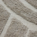 Vloerkleed Rose Kolony Taupe LxBxH 220x30x30 80% wol, 20% katoen Witfoto detail