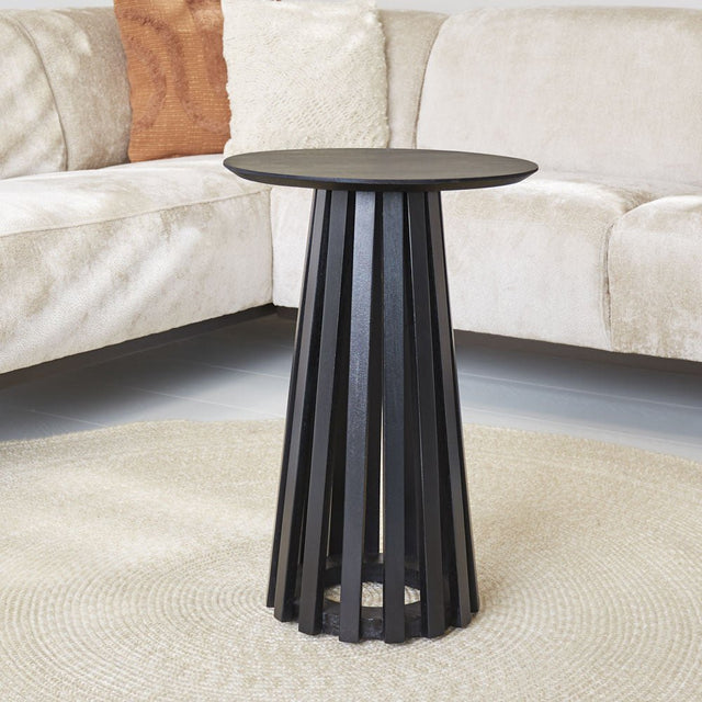 Liliana ronde bijzettafel zwart - 48 cm - Artichok - | HomeDeco.nl Liliana ronde bijzettafel zwart - 48 cm - Artichok - | HomeDeco.nl