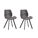 Dining room chairs set of 2 industrial barry