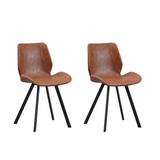 Dining room chairs set of 2 industrial barry