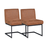 Dining room chairs set of 2 industrial nathan