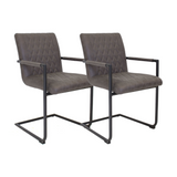 Dining room chairs set of 2 industrial Dean