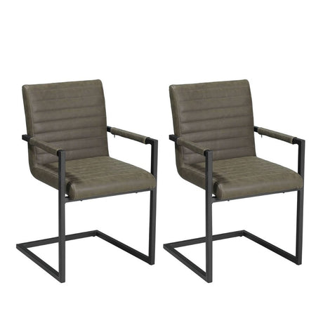 Dining room chairs set of 2 industrial kuba