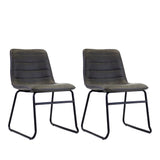 Dining room chairs set of 2 industrial marks