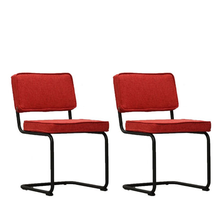 Dining room chair set of 2 industrial remo