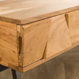 Kaptafel Alisa DH Interior Acacia LxBxH 125x46x23 Acaciahout Sfeerfoto detail