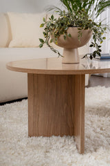 Ovale salontafel walnoot melamine - Japandi -  119x60 cm - Sota